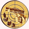 25 mm Centrs [A11-4-BG]  šaušana (bronza)