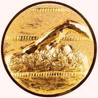 50 mm Centre [A12-47-BA] Swimming (Bronze)