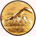 25 mm Centrs [A11-47-BA]  peldēšana (bronza)