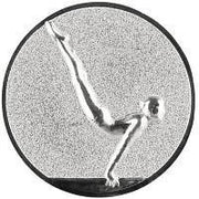 50 mm centras [A12-50-ZG] gimnastika mot. (sidabro)