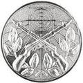 25 mm Centrs [A11-55-ZG]  šaušana (sudraba)