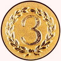 25 mm centras [A11-69-BA] 3 vieta (bronza)