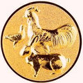25 mm Centras [A11-71-BA] gyvūnai (bronza)