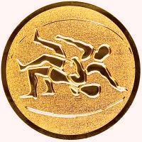 25 mm Keskus [A11-75-BG] kreeka-rooma maadlus (pronks)