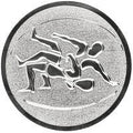 25 mm Centrs [A11-75-ZG]  grieķu-romiešu cīņa  (sudraba)