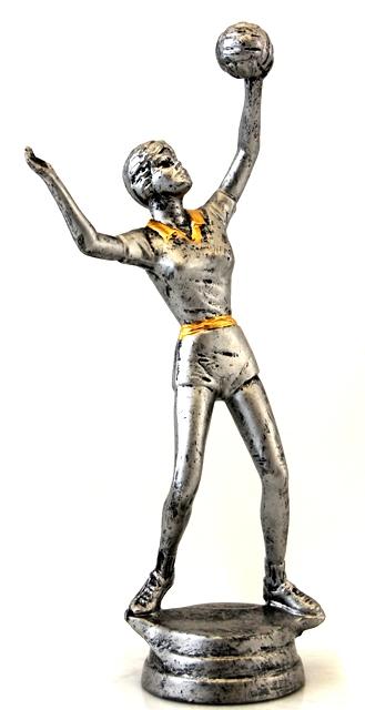 Plastmassist Figuur [BSF8328-ZG] võrkpall naiste. (hall)