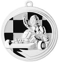 Štampuotas medalis [D39.02] kartingas (sidabro)