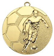 Kaldintas medalis [D61.01] (auksinis) Futbolas