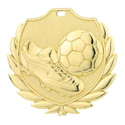Stamped medal [D77B.01] football (gold)