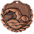 Stamped medal [D77C.27] swimming (bronze)