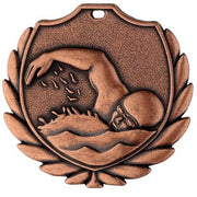 Stamped medal [D77C.27] swimming (bronze)