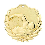 Stamped medal [D77C.01] swimming (gold)
