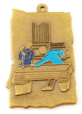 Stamped medal [Export520-BA] billiards (bronze)