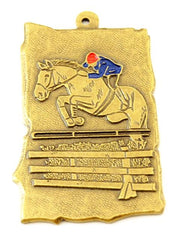 Stamped medal [Export527-BA] equestrian (bronze)