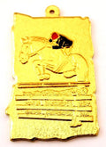 Stantsitud medal [Export527-GG] ratsutamine (kuldne)