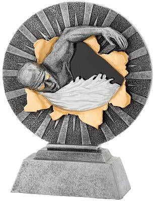 Mastic Figure [FG1165] swimming (silver)