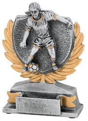 Fondant Figure [FG186-ZG/GG] female football (silver)