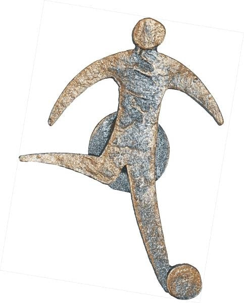 Metalinis simbolis [FTL235] futbolas (antikinis sidabras)