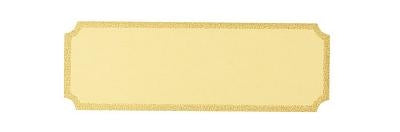 Plaque - Shape 50x18 [G48.01] (gold)