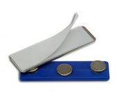 Tvirtinimas – stačiakampis magnetas, 3 magnetukai [MAG-01] (mėlynas) 45x12 mm