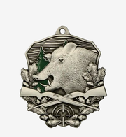 Stantsitud medal [TR-MD1670-AS-ZG] mežacūku jaht (hõbedane)