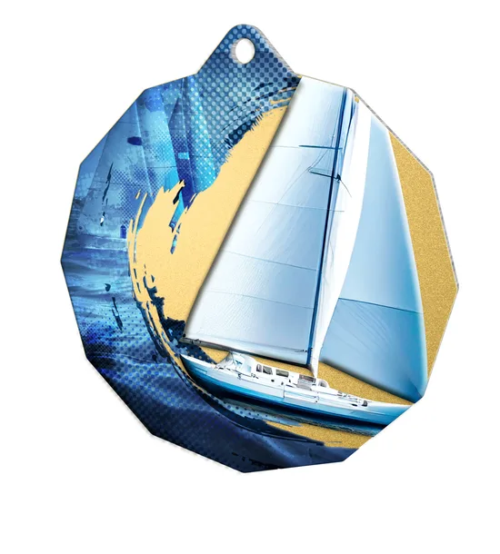 Shaped medal [MDM03-M20-A] sailing