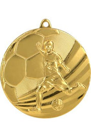 Stamped Medal [TR-MMC5055-G] football (gold)