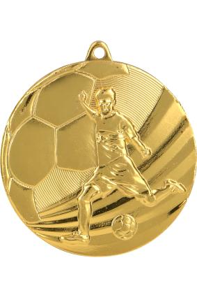 Stamped Medal [TR-MMC5055-G] football (gold)