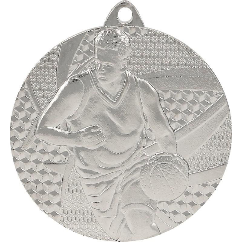 Štancēta Medaļa [TR-MMC6850-S] basketbols (sudraba)