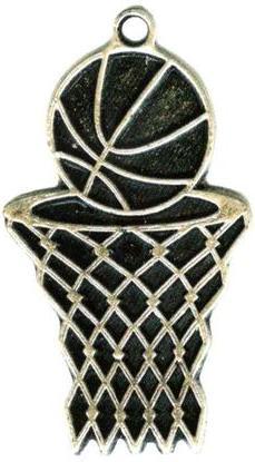 Formas medaļa [TH-MTL812-S] (antīka sudraba) basketbols