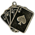Medal shape [TH-MTL814-S] (antique silver) cards