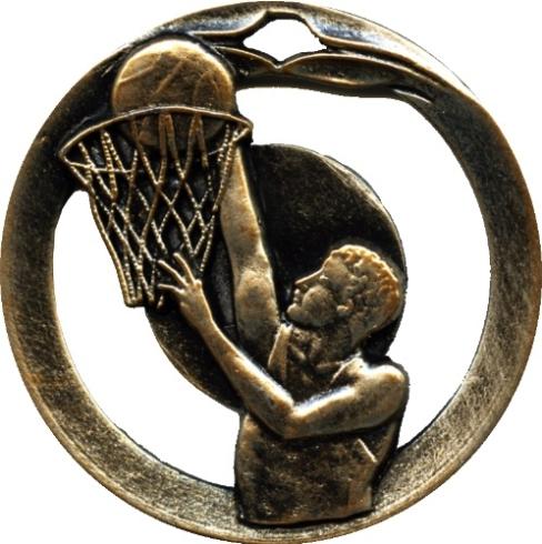 Formas medaļa [TH-MTL906] (antīka zelta) basketbols