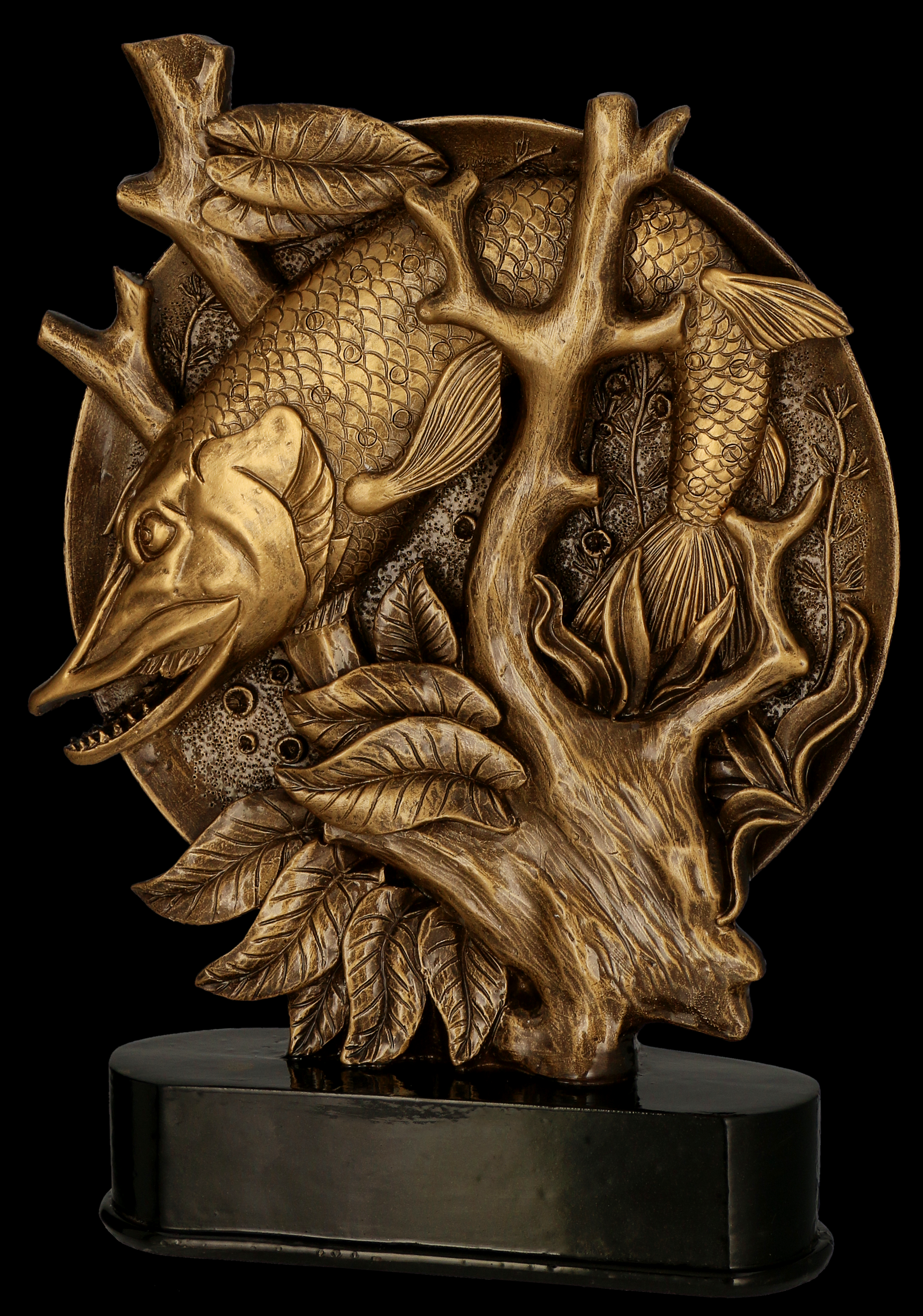 Mastic Figure [TR-RFST3049-28-BR] Pike fish (bronze)