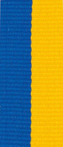 Wide Ribbon [V2-BL/YE] (blue/yellow) 22 mm