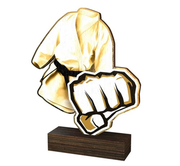 Figure Wood [WF115-A] karate (gold)