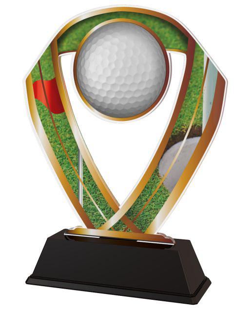 Akrila Figūra [ACRC001-M03-B] golfs (balta)