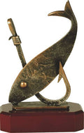 Exclusive Figurine [BEL172A] Fishing (Antique Silver)