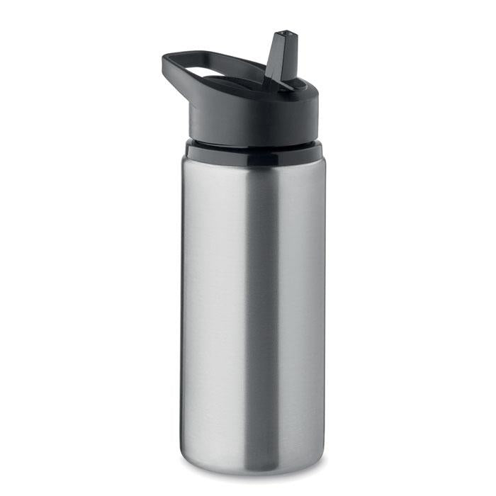 Water bottle with straw 500 ml Spot [MO2500-16] (silver)