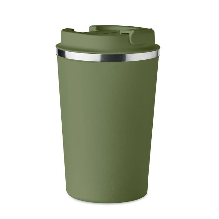 Dvigubos sienelės metalinis termopuodelis „Brace“, 350 ml [MO6276-60] (tamsiai žalios spalvos)
