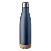 Divu sienu nerūsējošā tērauda termoss ASPEN CORK [MO6313-85] (tumši zila)