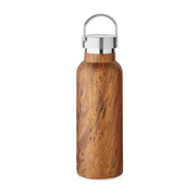 Steel Thermo Bottle with wooden imitation 500ml [MO6931-01] (brown)