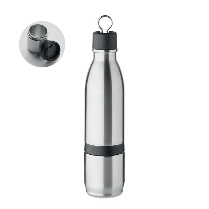 2-in-1 dubultsienas roostevaba terasest vakuumizolēta pudel 500ml/nõu 310ml [MO6948-16] (hõbedane)