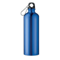 Water bottle metal with carabiner 750ml [MO9350-04] (blue)