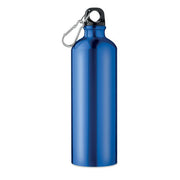 Water bottle metal with carabiner 750ml [MO9350-04] (blue)