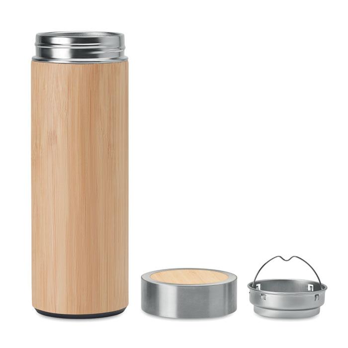 Termosas bambuko apdaila su arbatos sieteliu 400 ml [MO9421-40]
