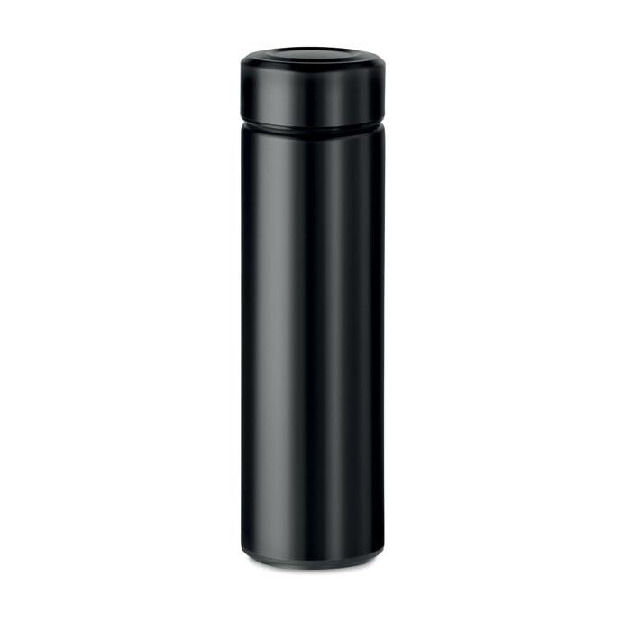 Dvigubas termo puodelis su sieteliu arbatai 425 ml [MO9810-03] (juodas)