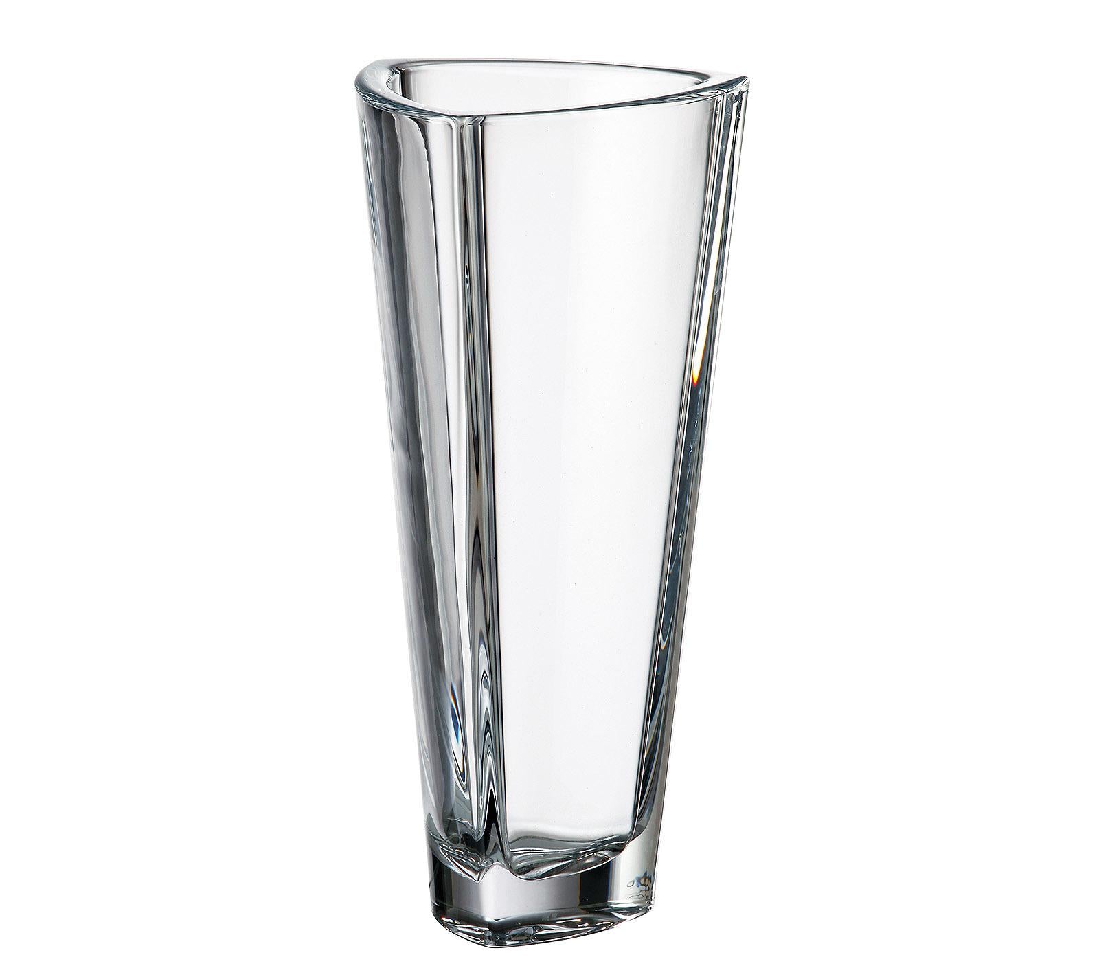 Crystal Vase Triangle 330mm [CB-8593410846754] (transparent)